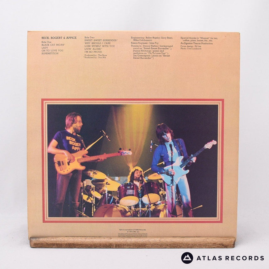 Beck, Bogert & Appice - Beck, Bogert, Appice - A3 B3 LP Vinyl Record - EX/EX