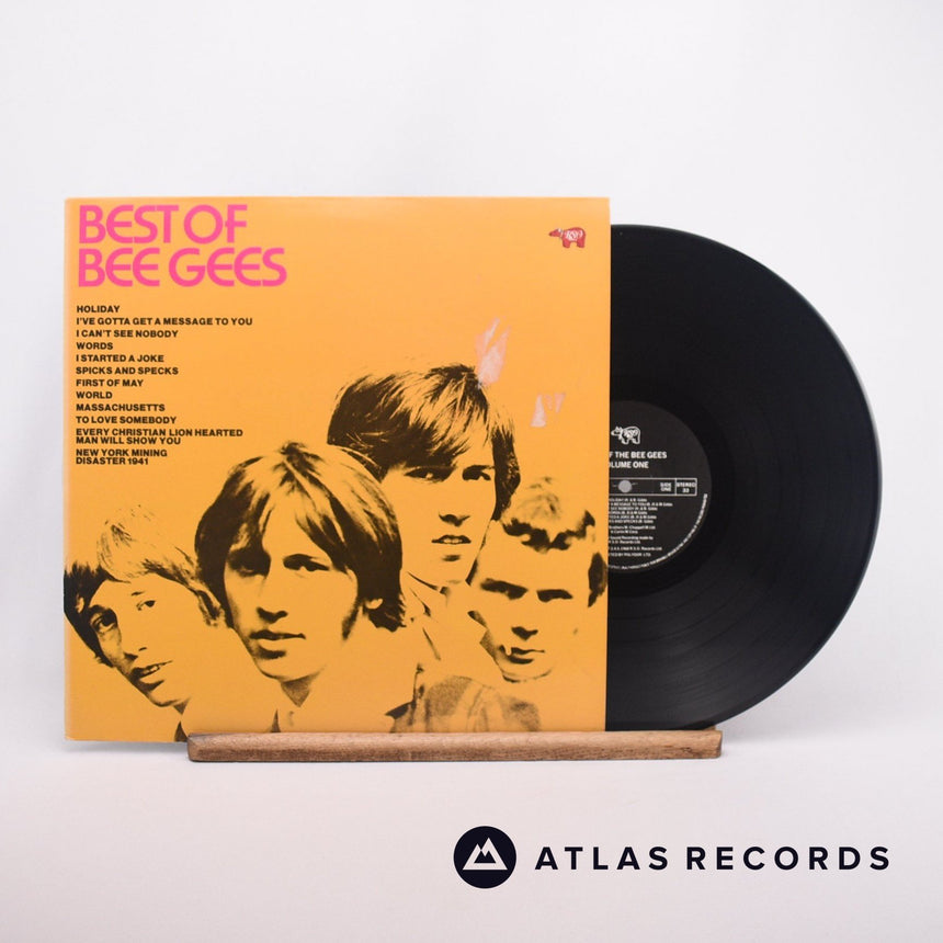 Bee Gees Best Of Bee Gees LP Vinyl Record - Front Cover & Record