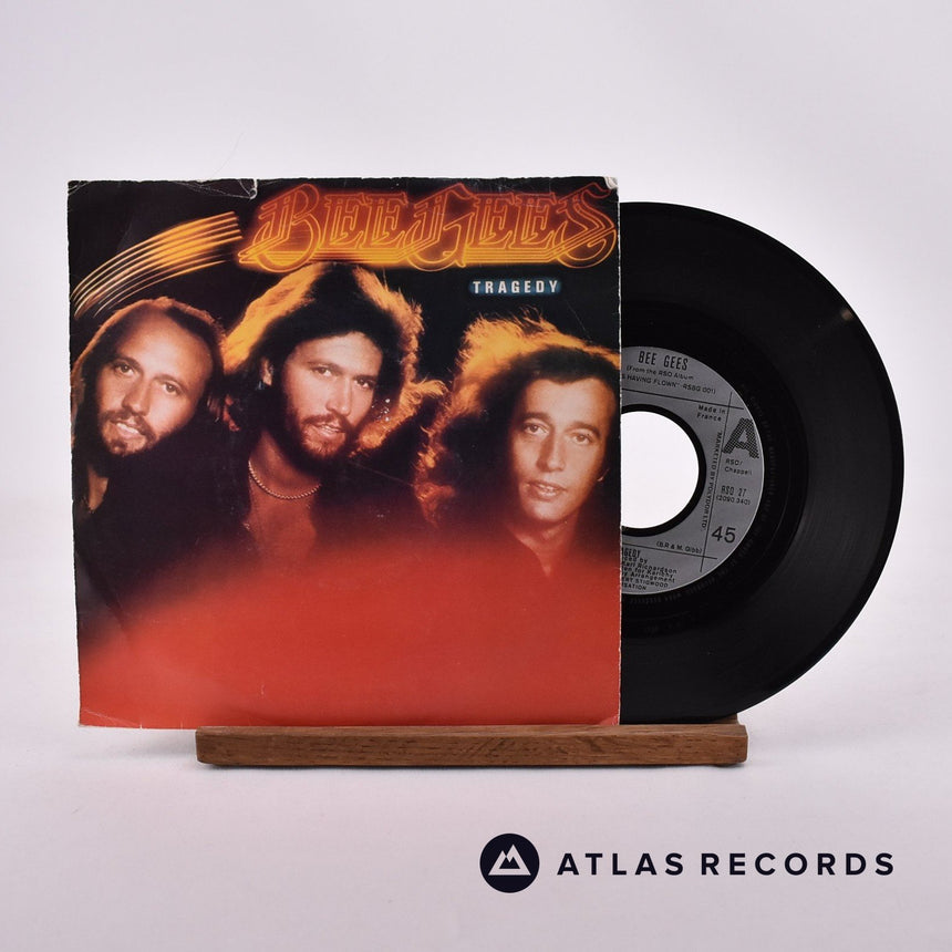 Bee Gees Tragedy 7" Vinyl Record - Front Cover & Record
