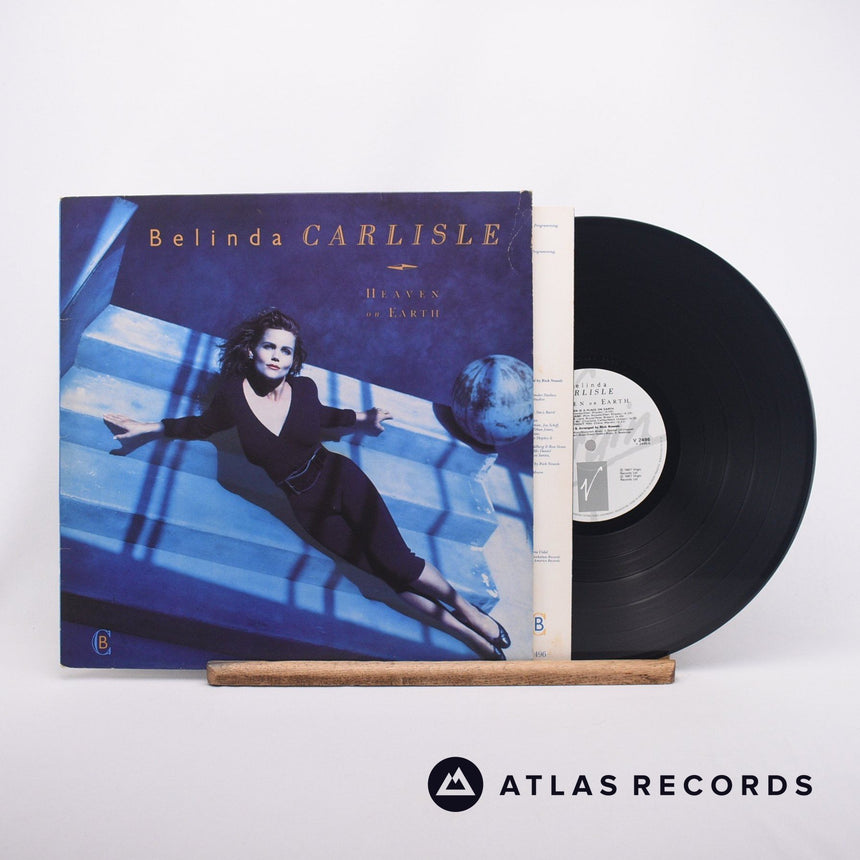 Belinda Carlisle Heaven On Earth LP Vinyl Record - Front Cover & Record