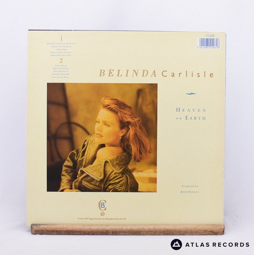 Belinda Carlisle - Heaven On Earth - Townhouse LP Vinyl Record - EX/EX