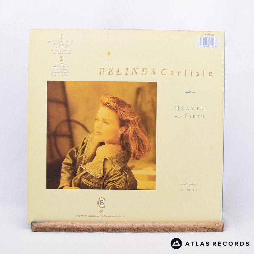 Belinda Carlisle - Heaven On Earth - Townhouse LP Vinyl Record - VG+/EX