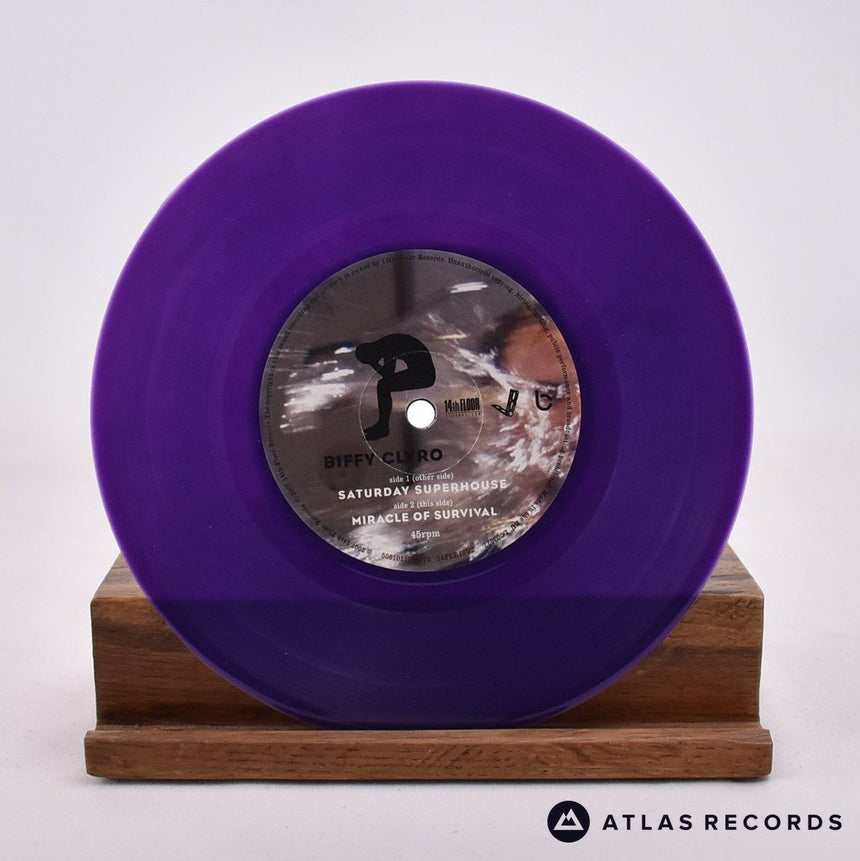 Biffy Clyro - Saturday Superhouse - Purple Numbered 7" Vinyl Record - NM/NM