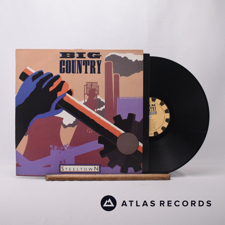Big Country Steeltown LP Vinyl Record - Front Cover & Record