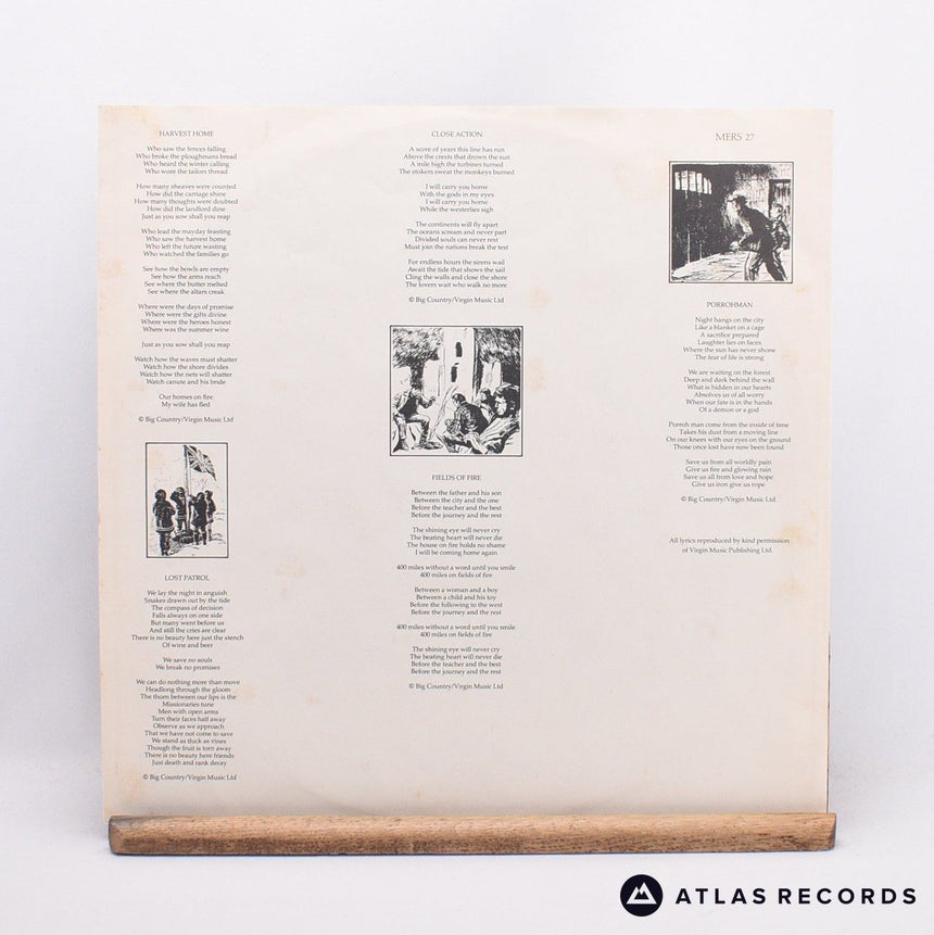 Big Country - The Crossing - Textured Sleeve LP Vinyl Record - EX/VG+