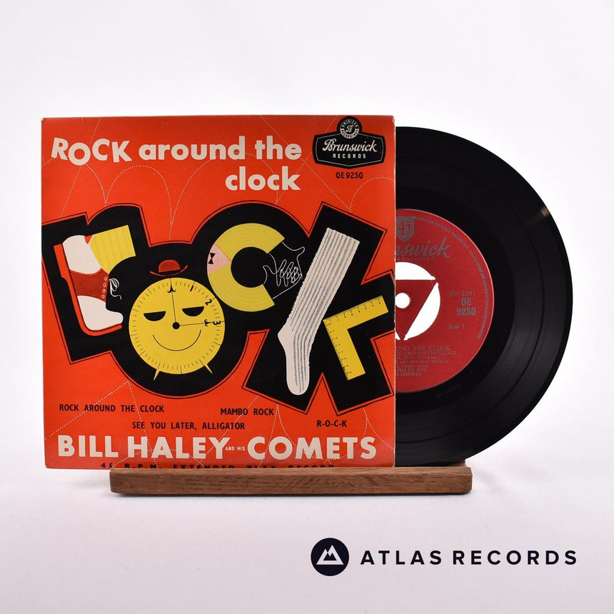 Bill Haley And His Comets Rock Around The Clock 7" Vinyl Record - Front Cover & Record