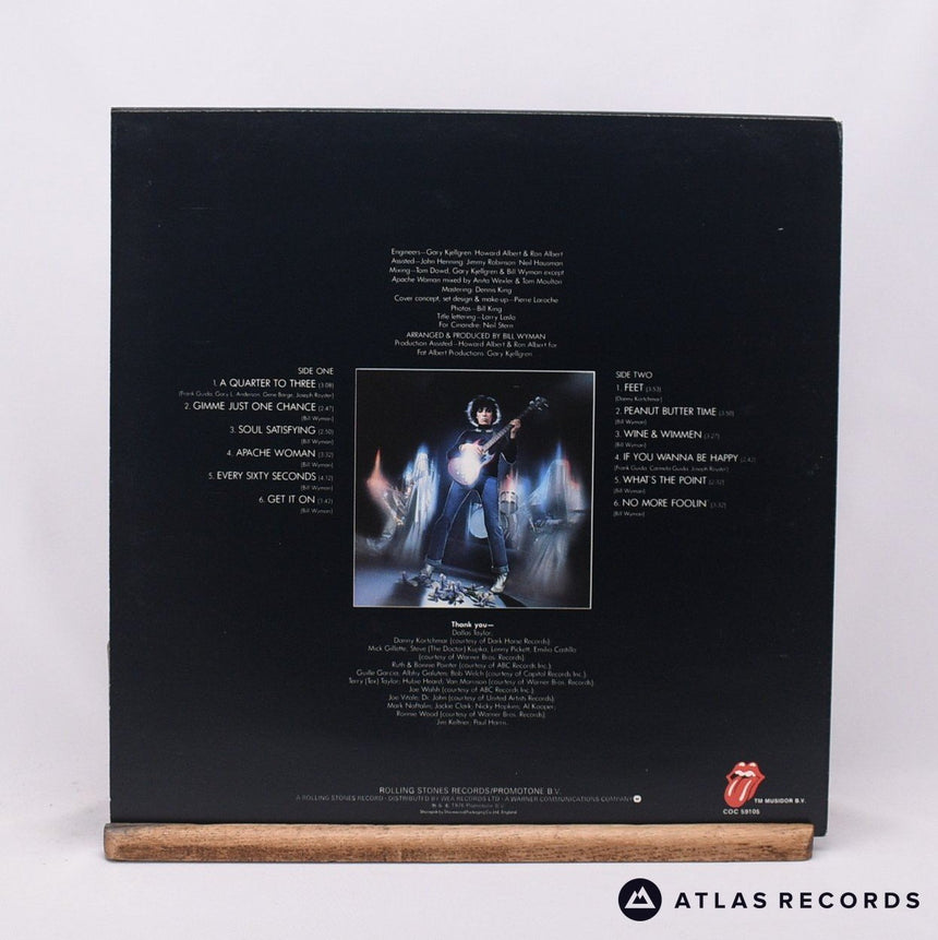 Bill Wyman - Stone Alone - LP Vinyl Record - EX/EX