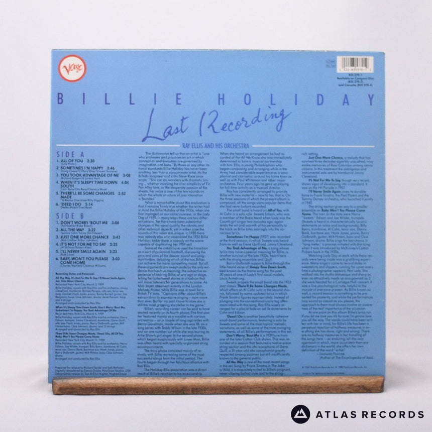 Billie Holiday - Last Recording - Reissue 1Y 2Y LP Vinyl Record - EX/EX