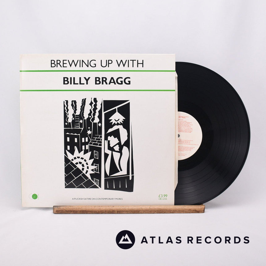 Billy Bragg Brewing Up With Billy Bragg LP Vinyl Record - Front Cover & Record