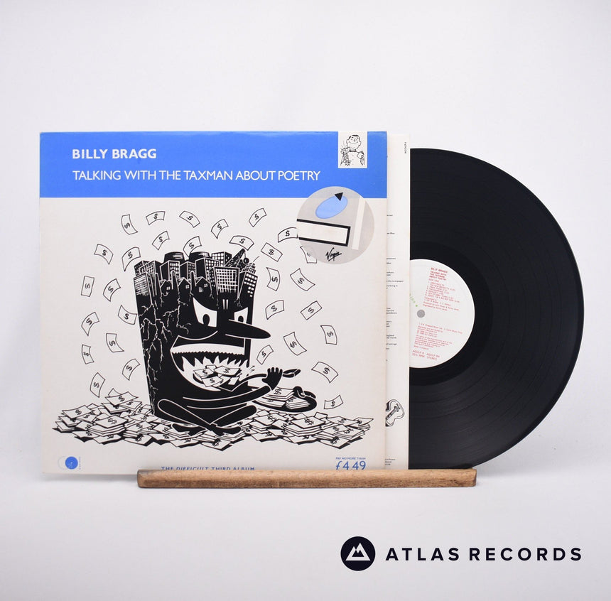 Billy Bragg Talking With The Taxman About Poetry LP Vinyl Record - Front Cover & Record