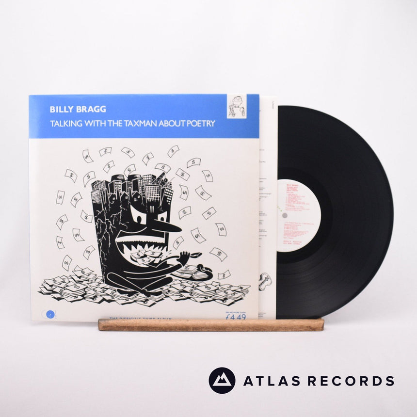 Billy Bragg Talking With The Taxman About Poetry LP Vinyl Record - Front Cover & Record