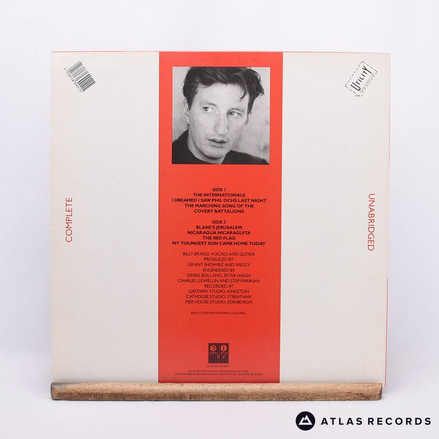Billy Bragg The Internationale LP Vinyl Record - Front Cover & Record