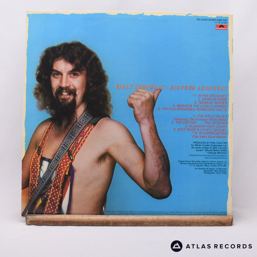 Billy Connolly - Riotous Assembly - Insert LP Vinyl Record - EX/EX