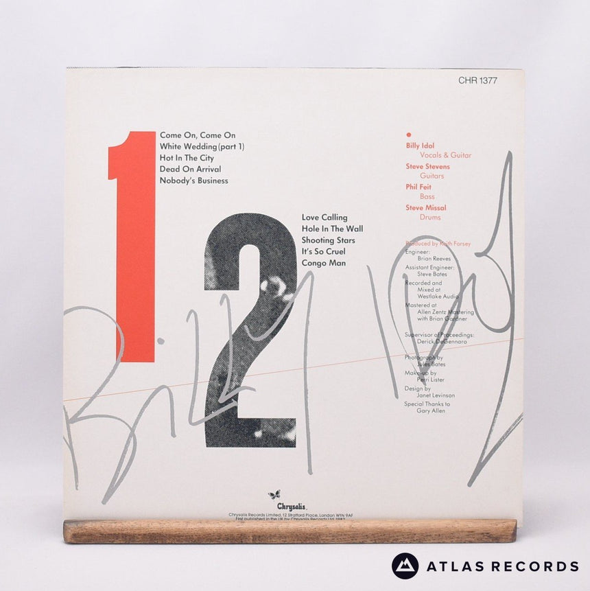 Billy Idol - Billy Idol - Reissue LP Vinyl Record - EX/EX