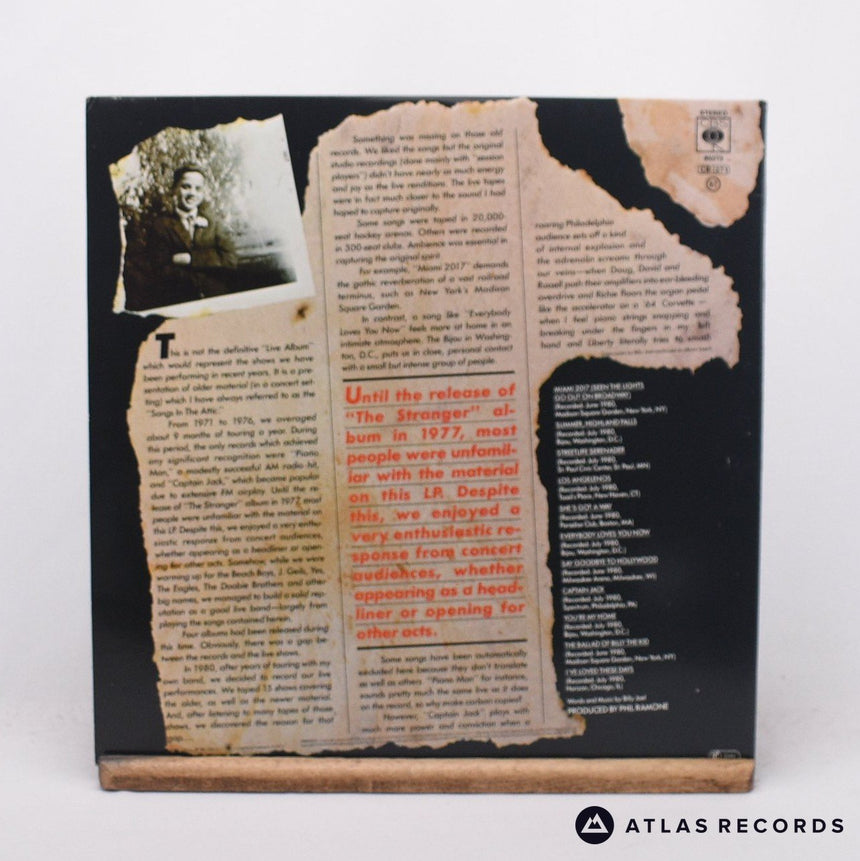 Billy Joel - Songs In The Attic - A1 B1 LP Vinyl Record - EX/EX