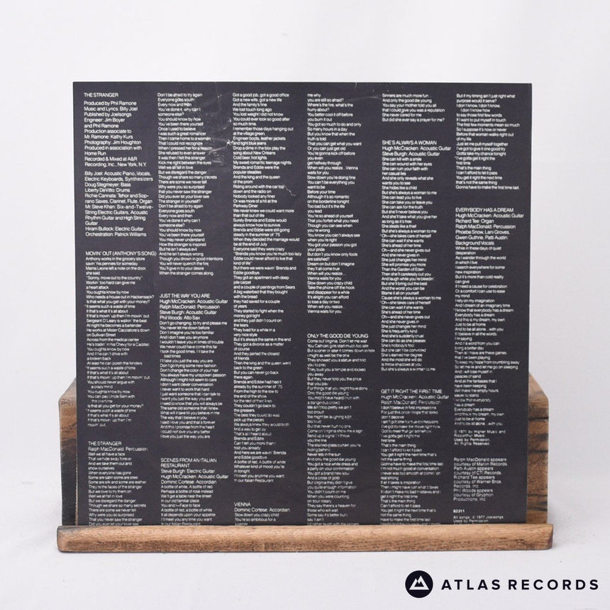 Billy Joel - The Stranger - Lyric Sheet A3 B4 LP Vinyl Record - VG+/EX