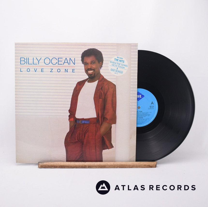 Billy Ocean Love Zone LP Vinyl Record - Front Cover & Record