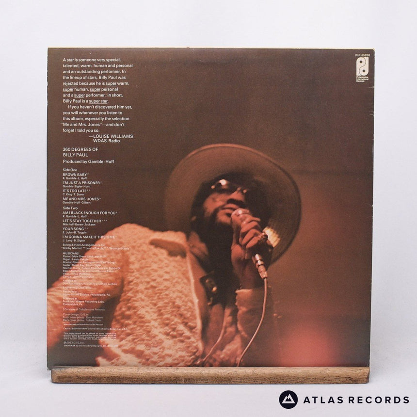 Billy Paul - 360 Degrees Of Billy Paul - Reissue LP Vinyl Record - VG+/EX
