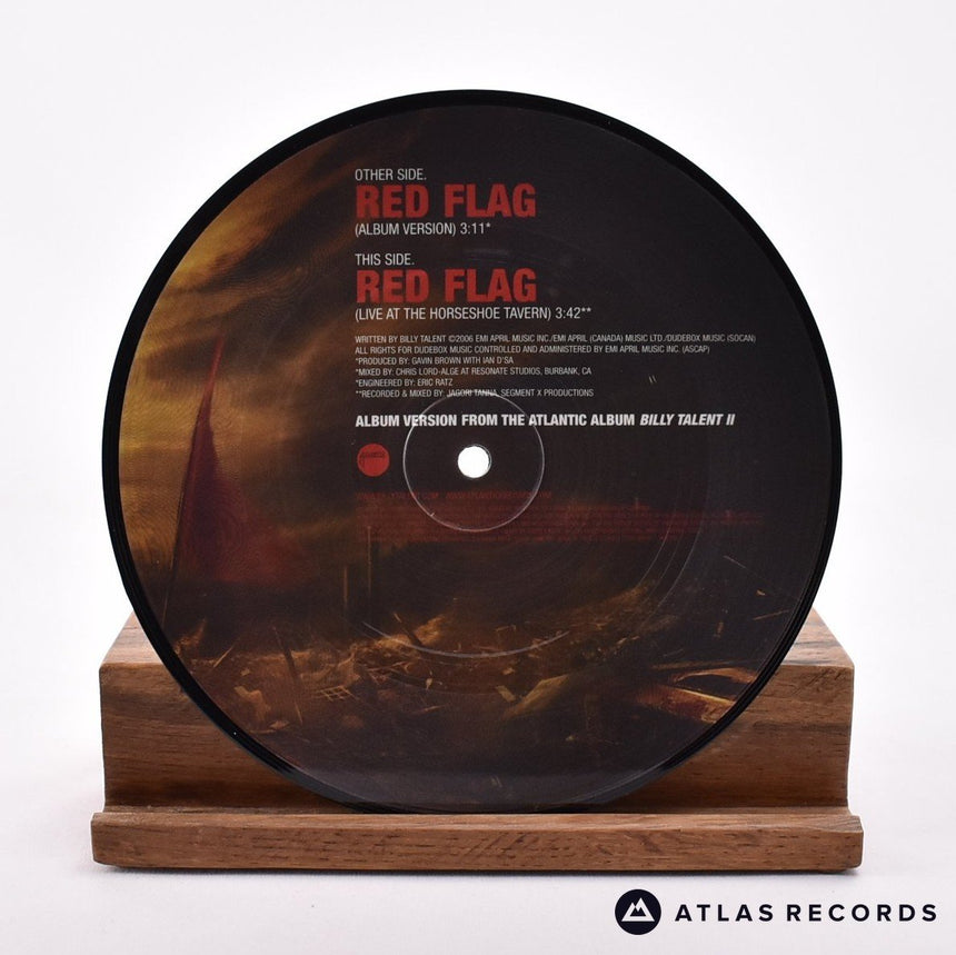 Billy Talent - Red Flag - Picture Disc 7" Vinyl Record - NM