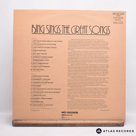 Bing Crosby - Bing Sings The Great Songs - LP Vinyl Record - VG+/EX