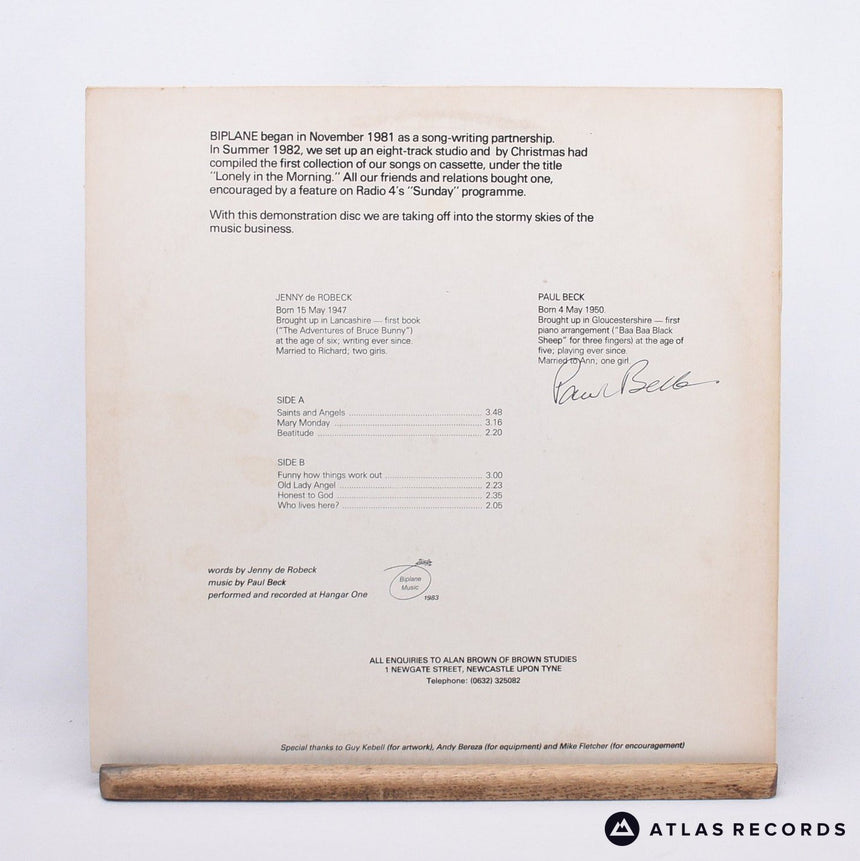 Biplane - Test Flight - 12" Vinyl Record - EX/EX