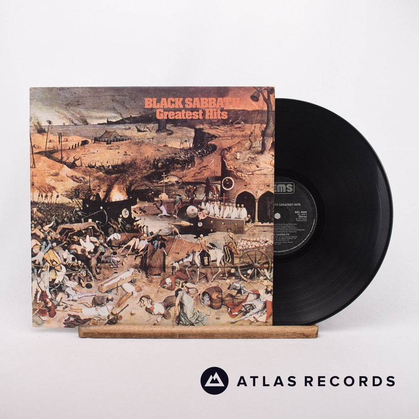 Black Sabbath Greatest Hits LP Vinyl Record - Front Cover & Record