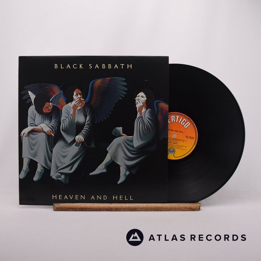 Black Sabbath Heaven And Hell LP Vinyl Record - Front Cover & Record