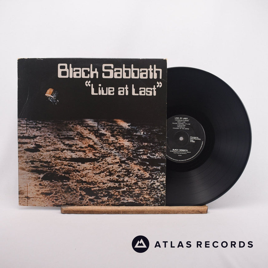 Black Sabbath Live At Last LP Vinyl Record - Front Cover & Record
