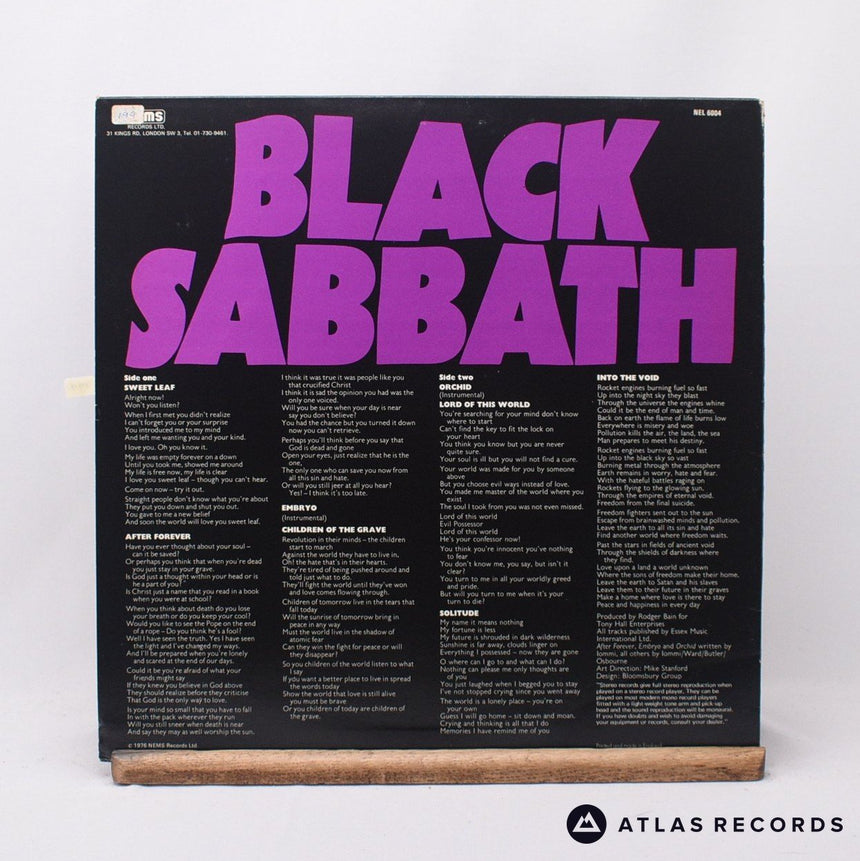 Black Sabbath - Master Of Reality - A2 B2 LP Vinyl Record - EX/EX