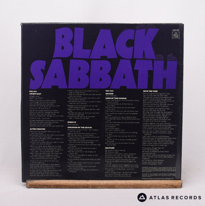 Black Sabbath - Master Of Reality - 1Y//1 2Y//1 LP Vinyl Record - EX/EX
