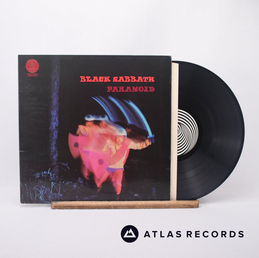 Black Sabbath Paranoid LP Vinyl Record - Front Cover & Record