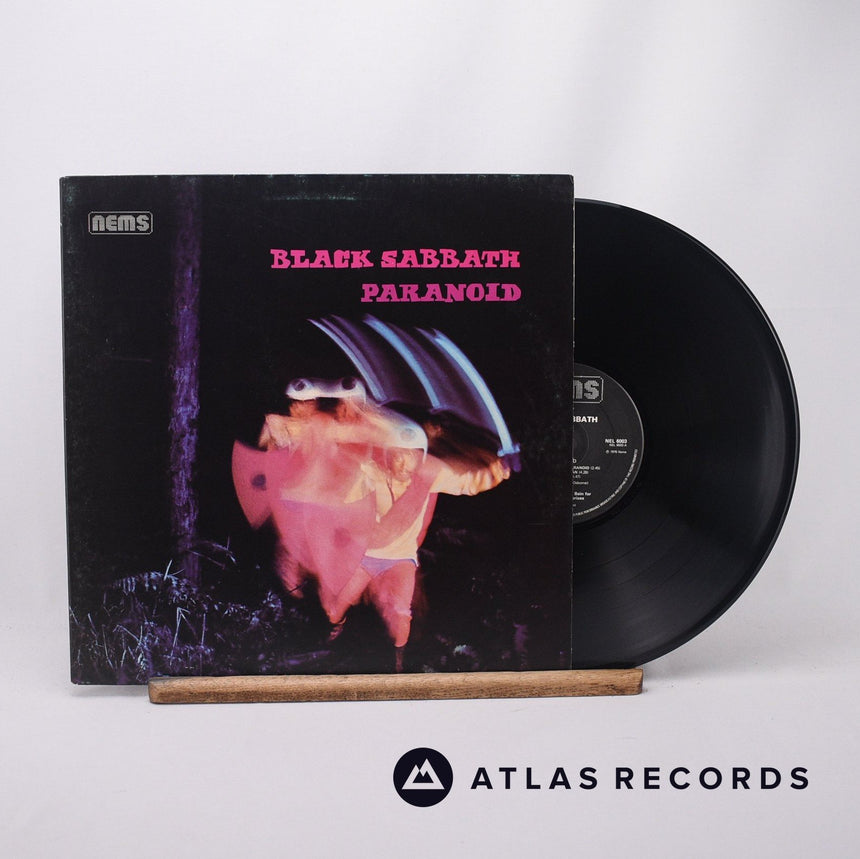 Black Sabbath Paranoid LP Vinyl Record - Front Cover & Record
