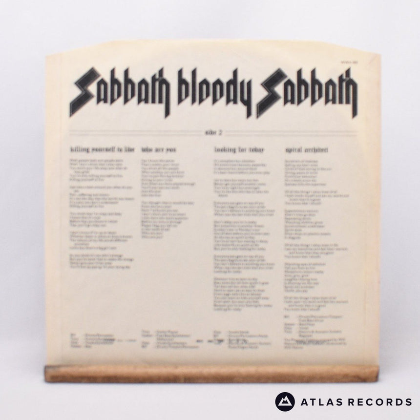 Black Sabbath - Sabbath Bloody Sabbath - 1Y▽1 2Y*1 LP Vinyl Record - VG+/EX