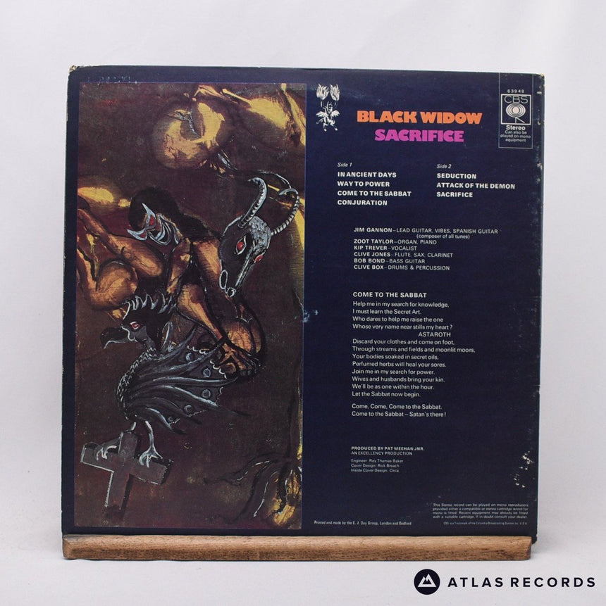 Black Widow - Sacrifice - Gatefold A1 B1 LP Vinyl Record - VG+/EX