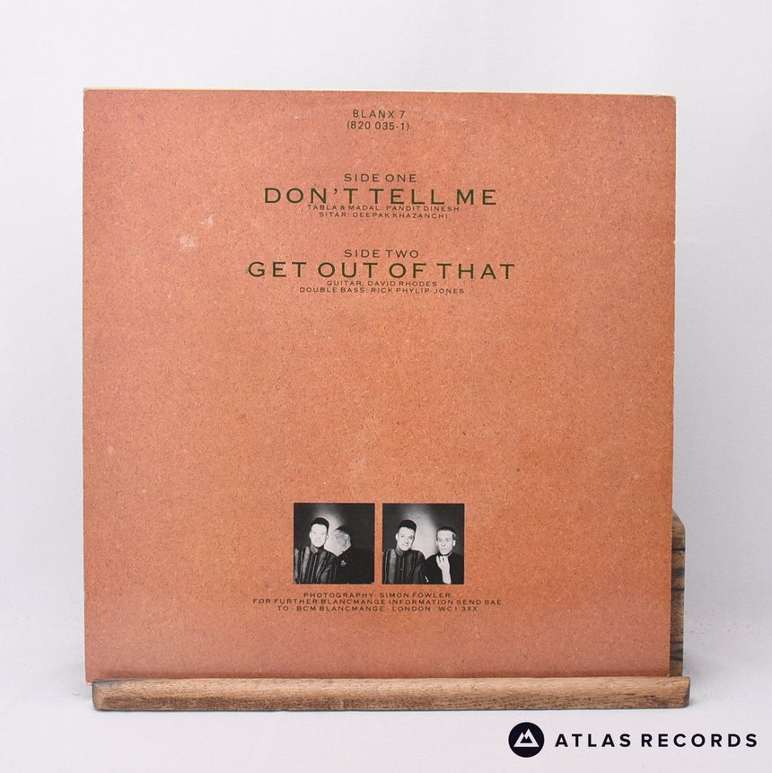 Blancmange - Don't Tell Me - 12" Vinyl Record - VG+/VG+