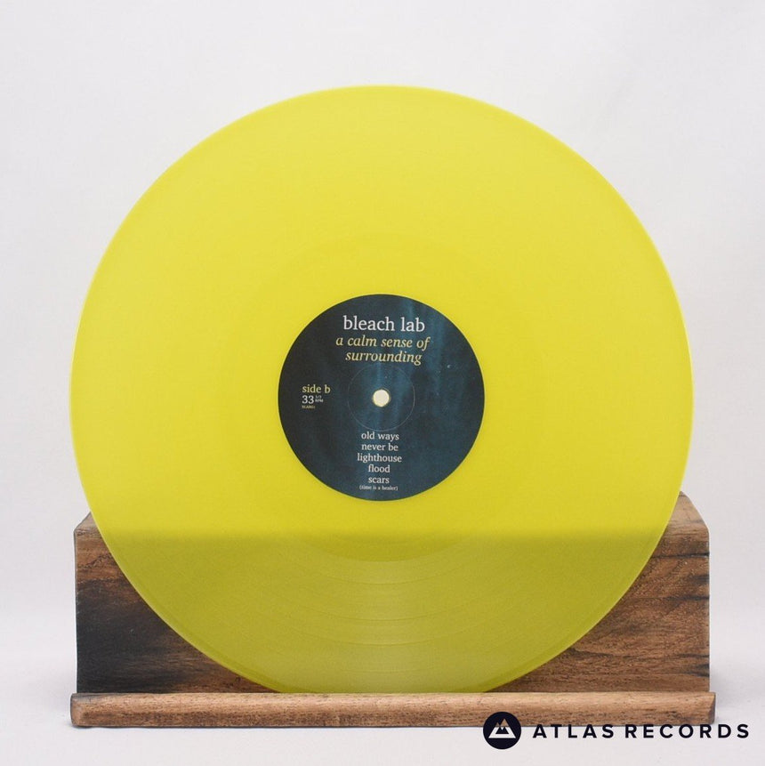 Bleach Lab - Nothing Feels Real - Yellow Lyric Sheet LP Vinyl Record - EX/NM