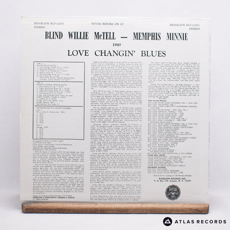 Blind Willie McTell - Love Changin' Blues - LP Vinyl Record - EX/VG+