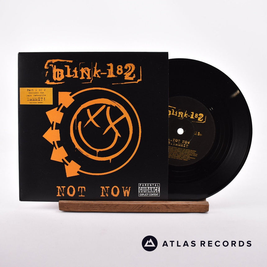 Blink-182 Not Now - Part 1 7" Vinyl Record - Front Cover & Record