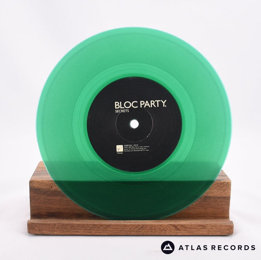 Bloc Party - Hunting For Witches - Green Die-Cut Sleeve 7" Vinyl Record - EX/EX