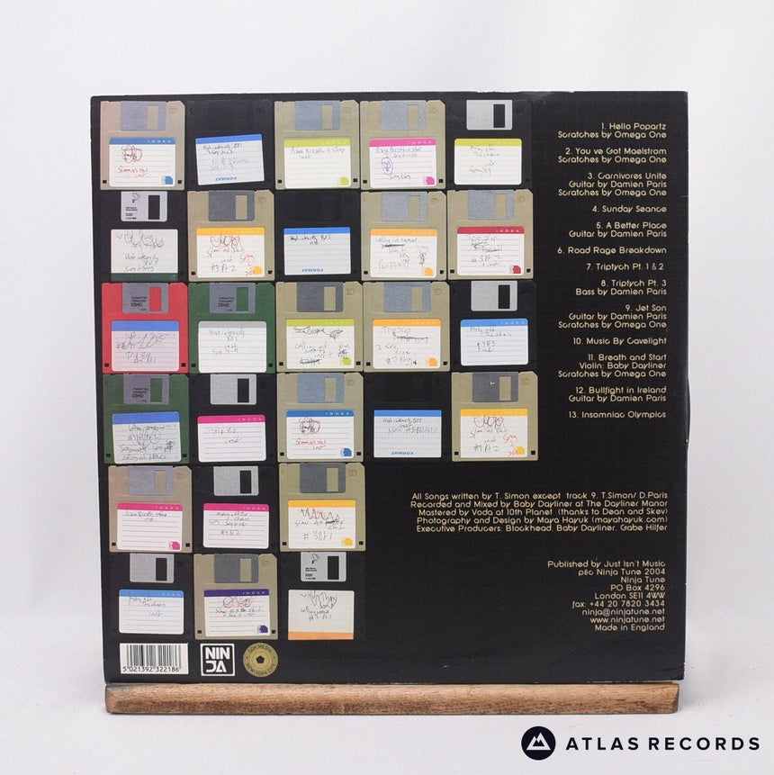 Blockhead - Music By Cavelight - A-1 B-1 2 x LP + 12" Vinyl Record - EX/VG+