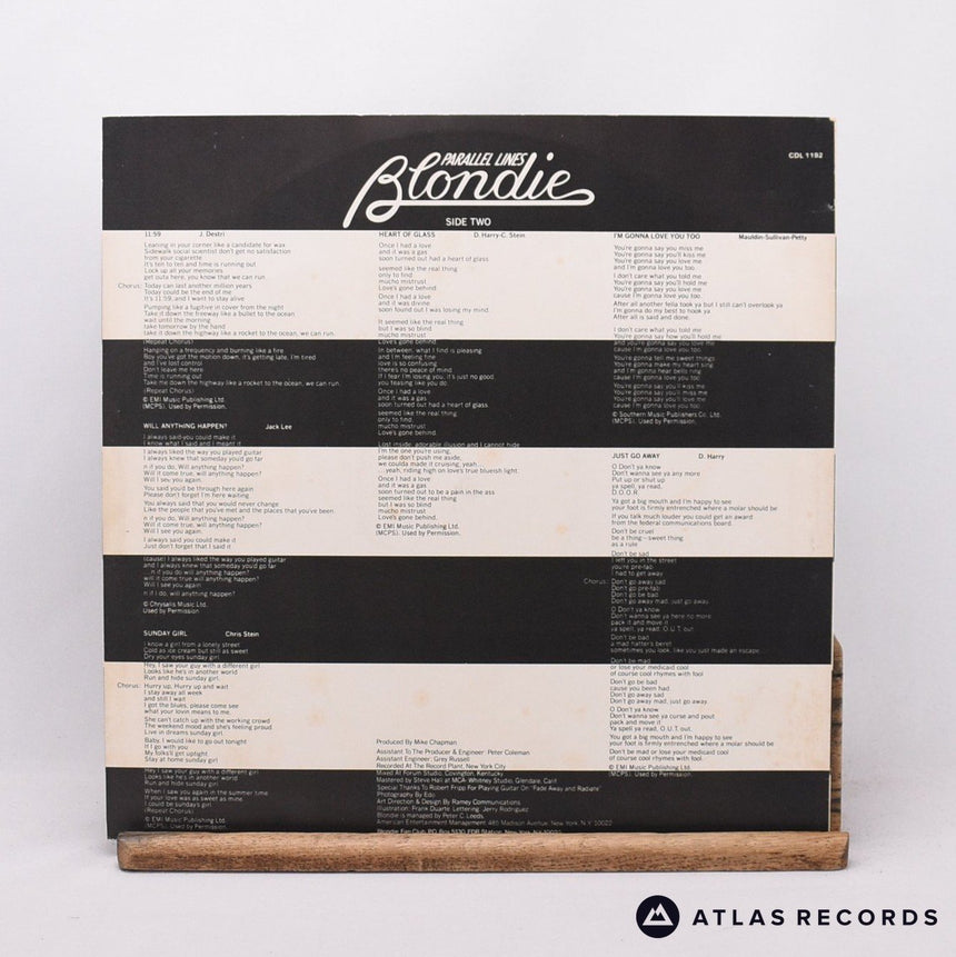 Blondie - Parallel Lines - First Uk Press LP Vinyl Record - VG/VG+