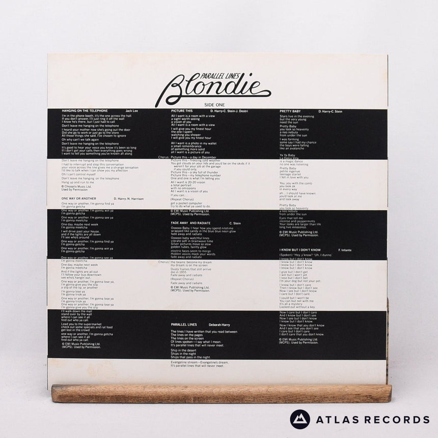 Blondie - Parallel Lines - LP Vinyl Record - EX/EX