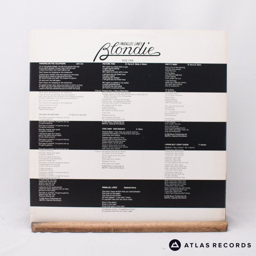 Blondie - Parallel Lines - First Uk Press LP Vinyl Record - VG+/EX