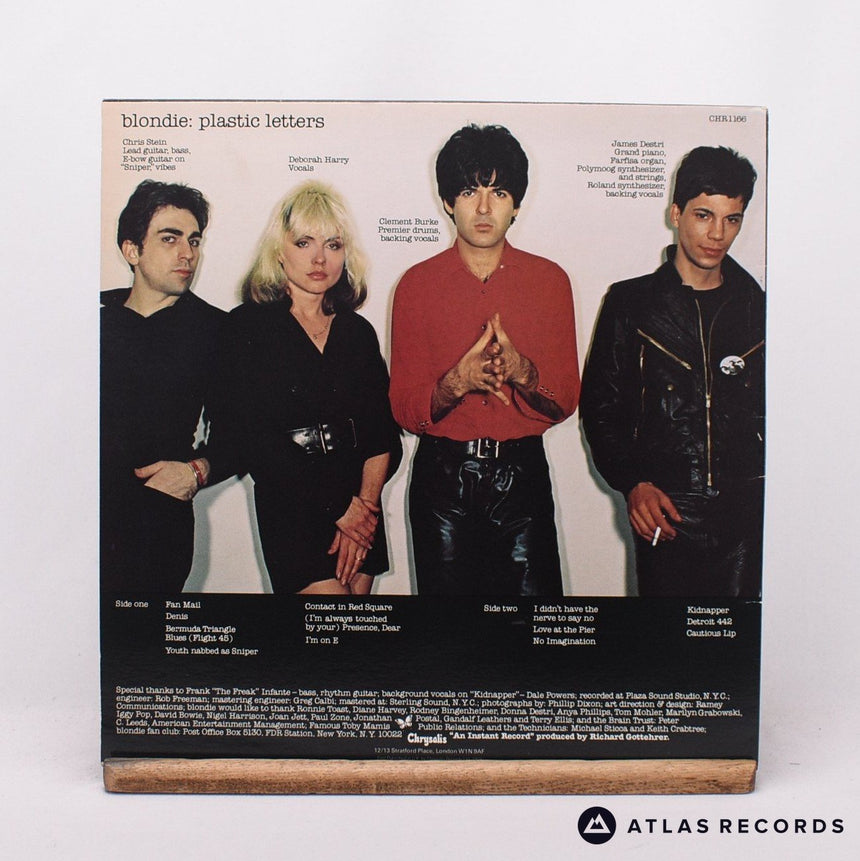 Blondie - Plastic Letters - First Uk Press LP Vinyl Record - EX/EX