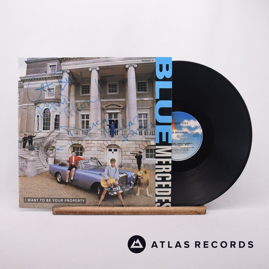 Blue Mercedes I Want To Be Your Property 12" Vinyl Record - Front Cover & Record