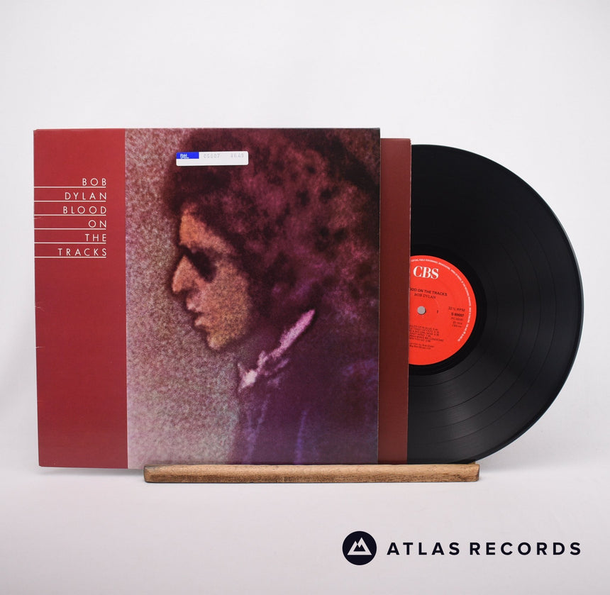 Bob Dylan Blood On The Tracks LP Vinyl Record - Front Cover & Record