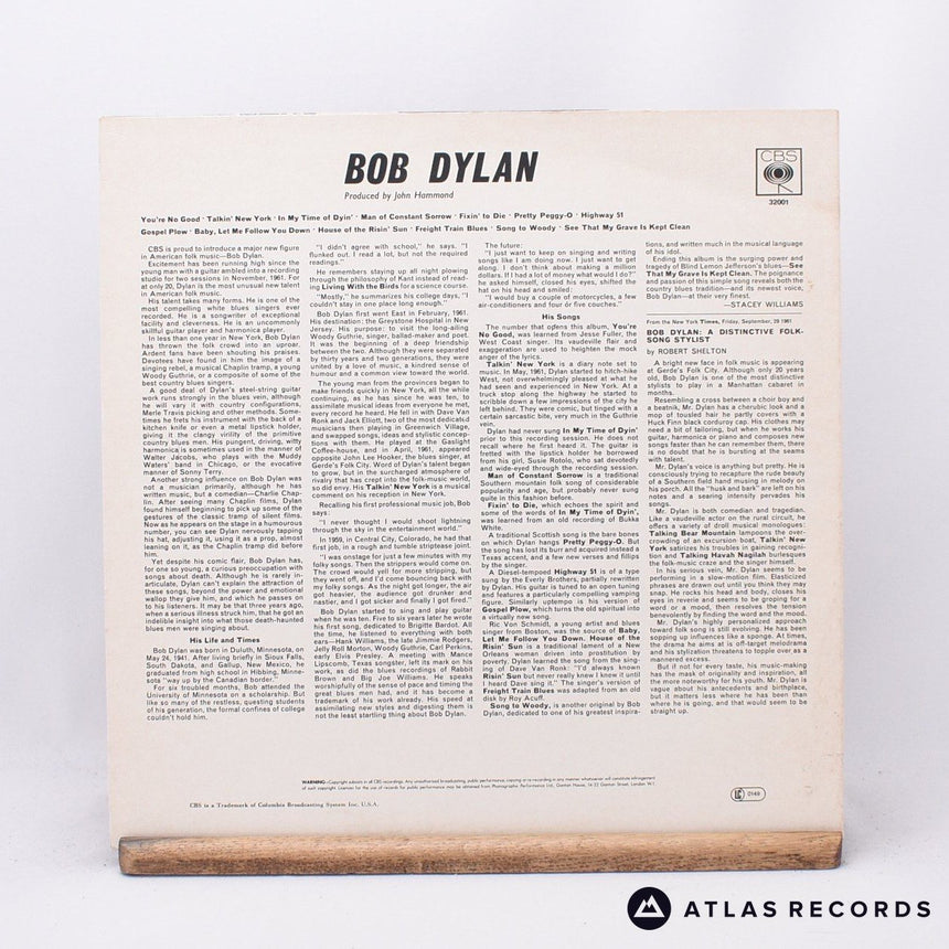 Bob Dylan - Bob Dylan - Reissue LP Vinyl Record - EX/NM