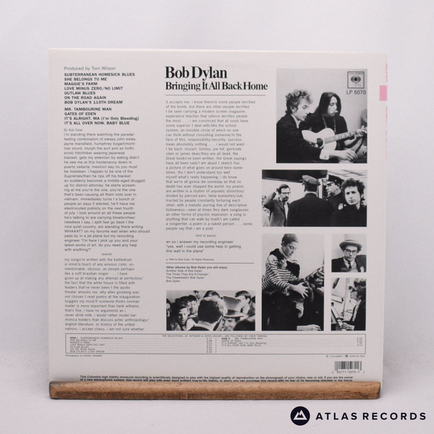 Bob Dylan - Bringing It All Back Home - 180G Mono -A -B LP Vinyl Record - NM/NM