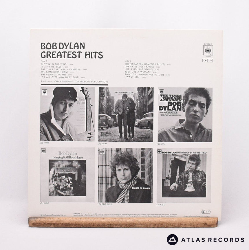 Bob Dylan - Greatest Hits - Reissue LP Vinyl Record - EX/EX