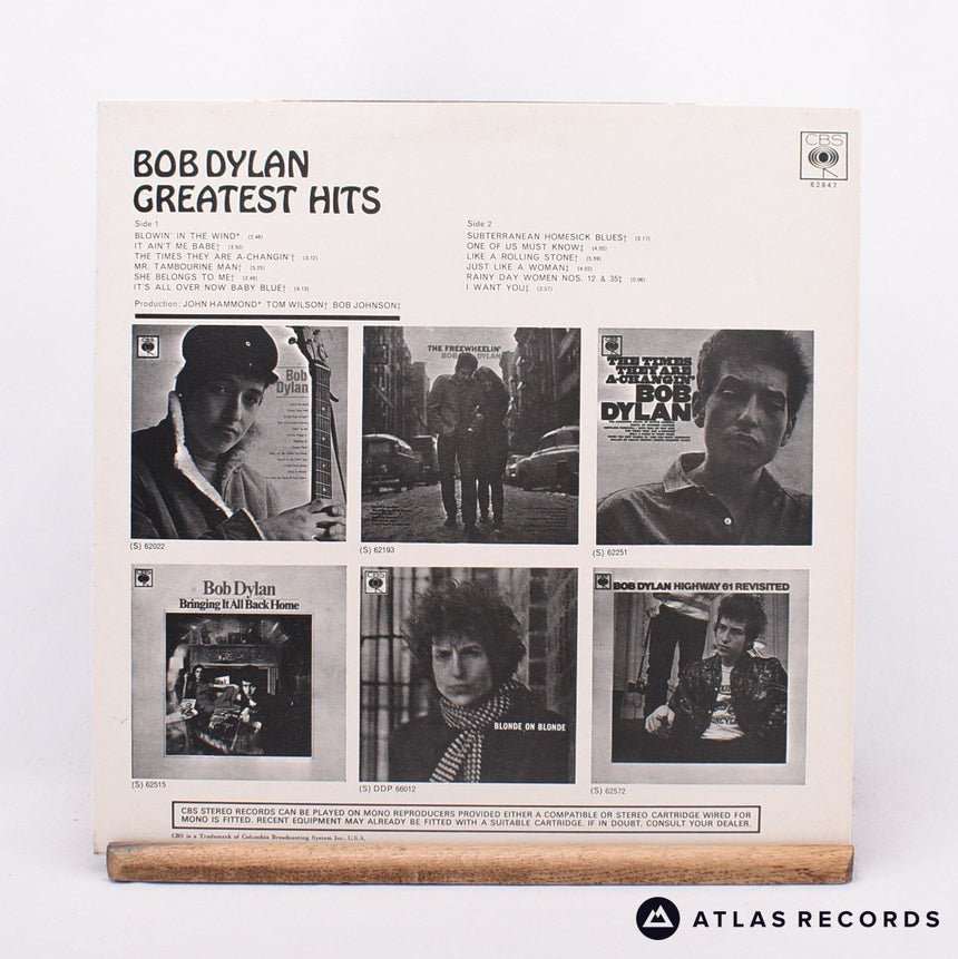 Bob Dylan - Greatest Hits - Reissue LP Vinyl Record - EX/EX
